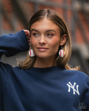 Load image into Gallery viewer, Homerun Haute - White Paparazzi Earring
