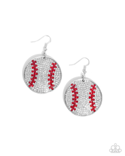 Load image into Gallery viewer, Homerun Haute - White Paparazzi Earring
